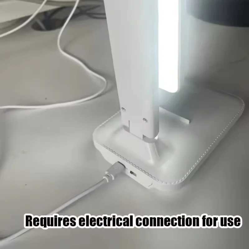 Foldable Table Lamp Led Desk Lamp with 3 Stepless Dimmable Touch Types for Bedside Reading Eye Protection Night Light USB Chargeable XJ250703