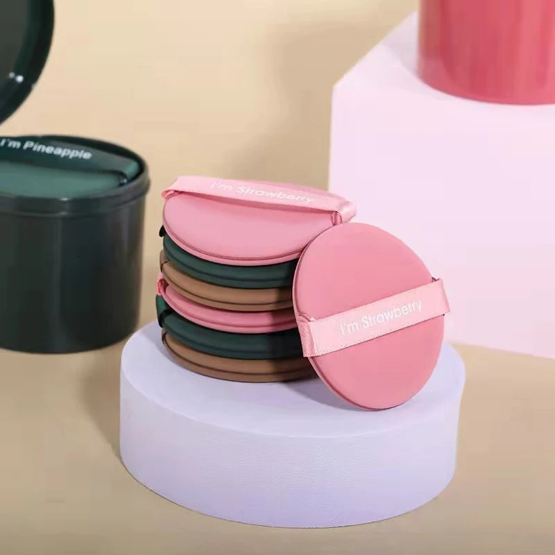 7Pcs/box Strawberry Cosmetic Puff Set Double Side Women Soft Makeup Sponge Beauty Make Up Powder Tools 250625