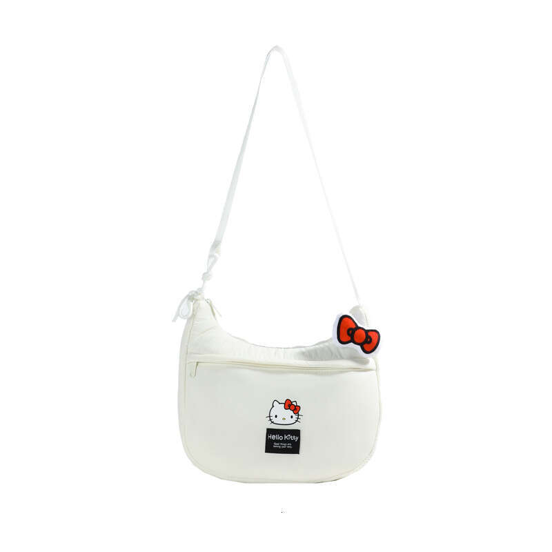 New Large Capacity High Appearance Shoulder Cartoon Cute Bowknot Down Crossbody Bag