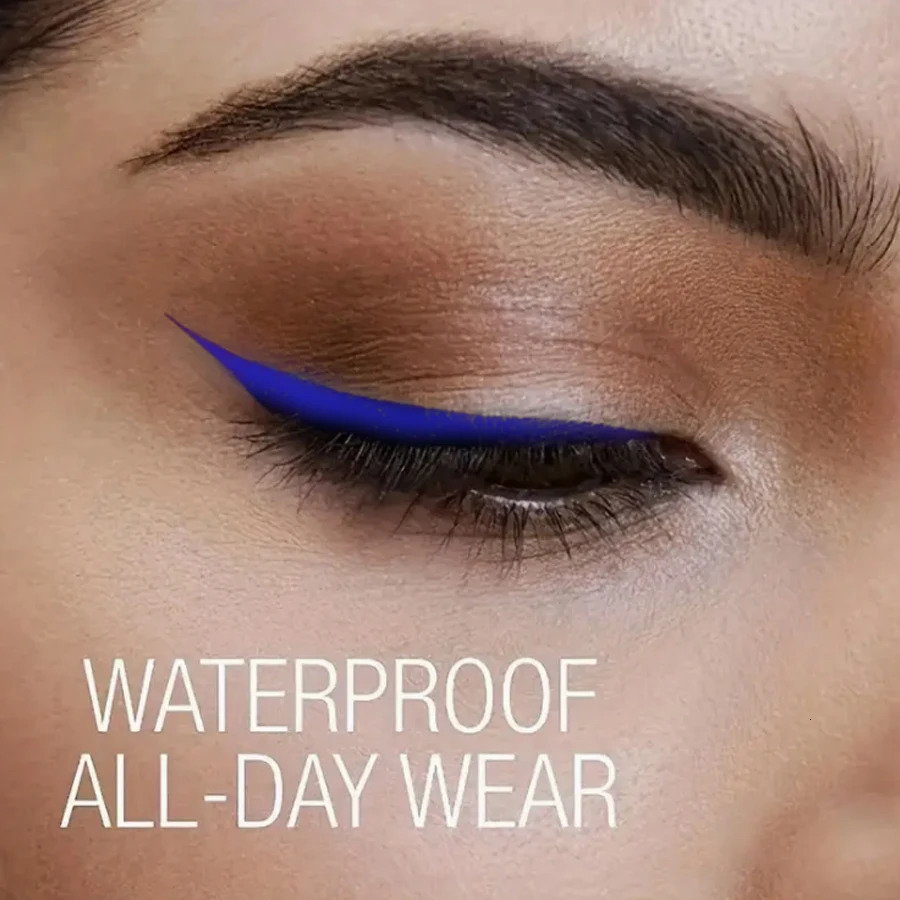 1PC Blue Quick Drying Liquid Eyeliner Pen Waterproof Smooth Long Lasting Colourful Pigment Eye Liner Pen Makeup Eye Beauty 250704