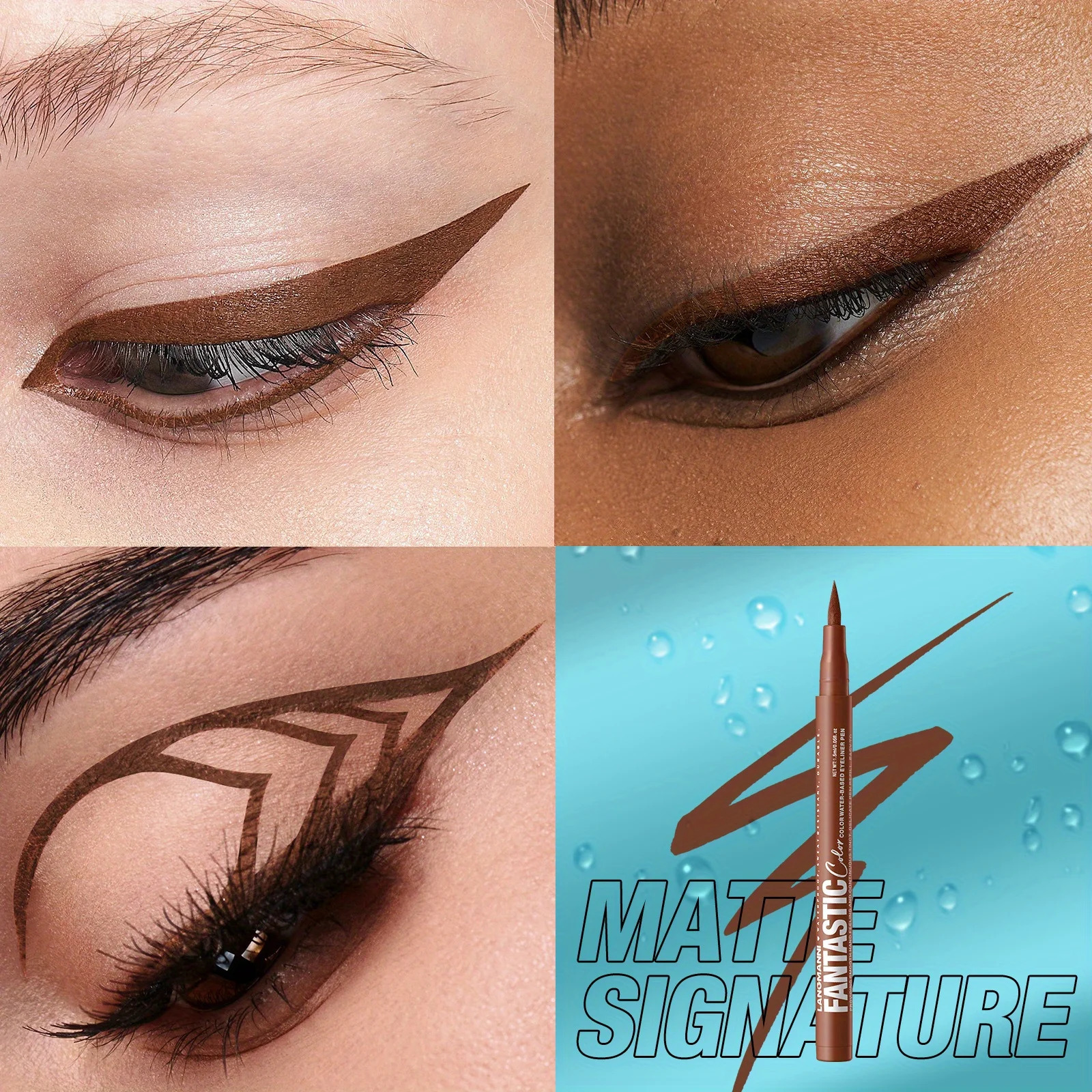 1 pcs waterproof quick-drying oil-proof and non-smudging long-lasting ultra-fine eyeliner eyeliner pen 250704