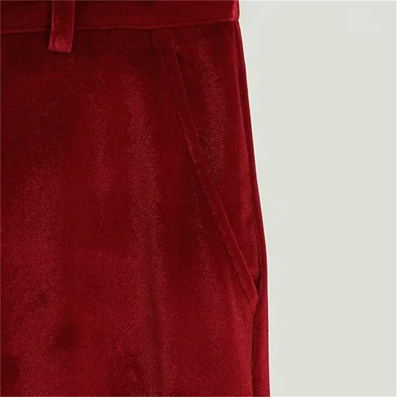 Men s Stylish Fit Corduroy Trousers Mid Rise Solid Color Casual Tapered Pants Long Straight Leg Pants 250704