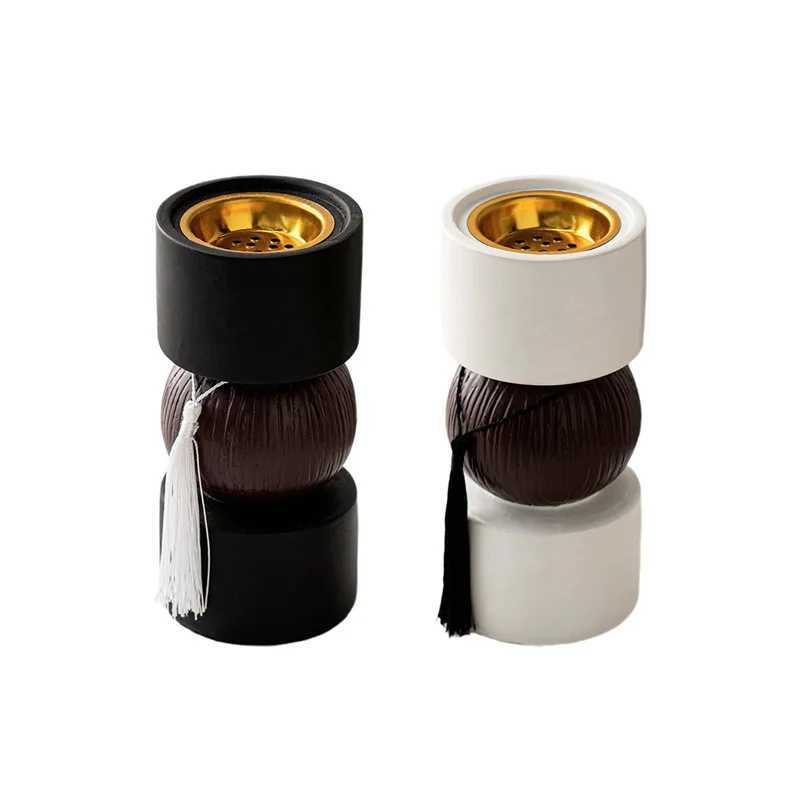 Simple Modern Resin Tassel Dumbbell Aromatherapy Stove Indoor Living Room Desktop Decoration Ornament W250704