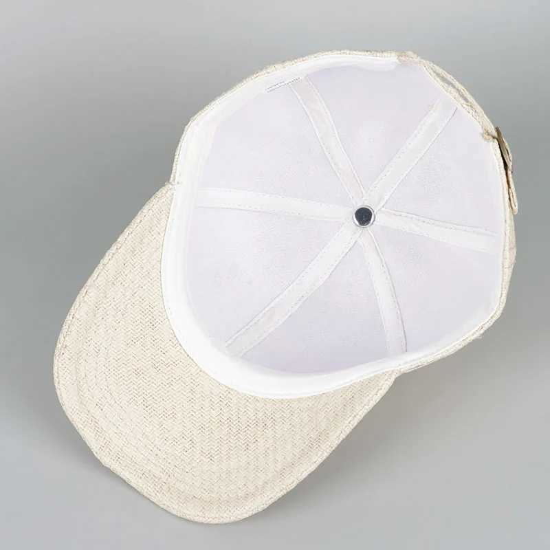 Straw Baseball Cap Men Wen Summer Sun Hat New 2025 Coconut Tree Letter Print Beach Sun Protection Visors Snapback Mens caps X250704