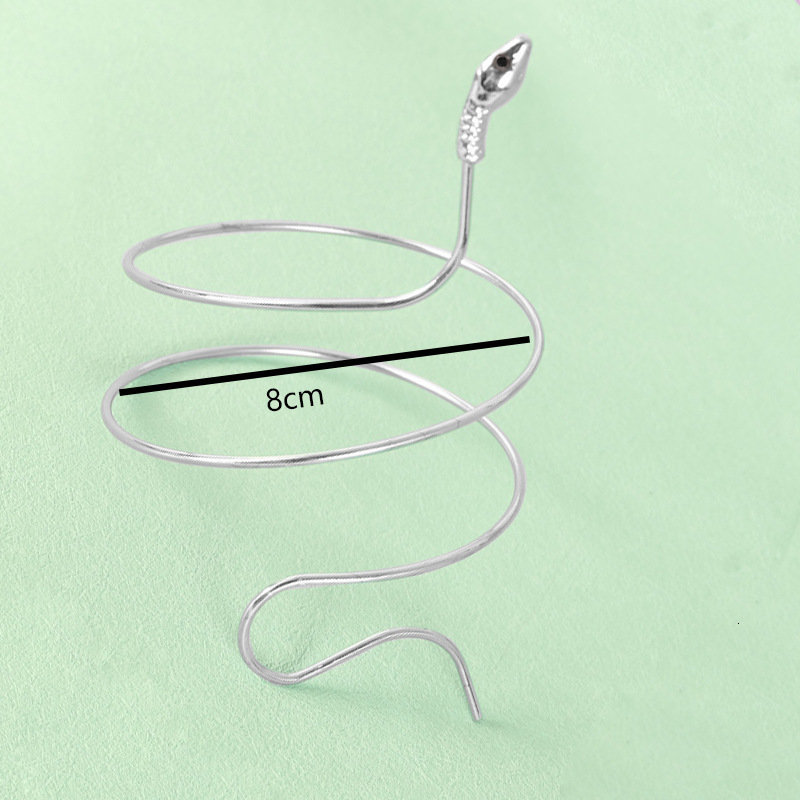 Creative Design New Open Smooth Bracelet Snake Shape V-shaped Upper Arm Jewelry Trendy Personality