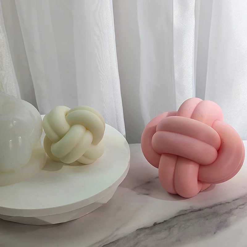 3D Cute Knot Silicone Candle Mold Making Wool Ball Candle Mold Soap Gypsum Resin Products Home Luxury Decoration Handmade Gifts W250704