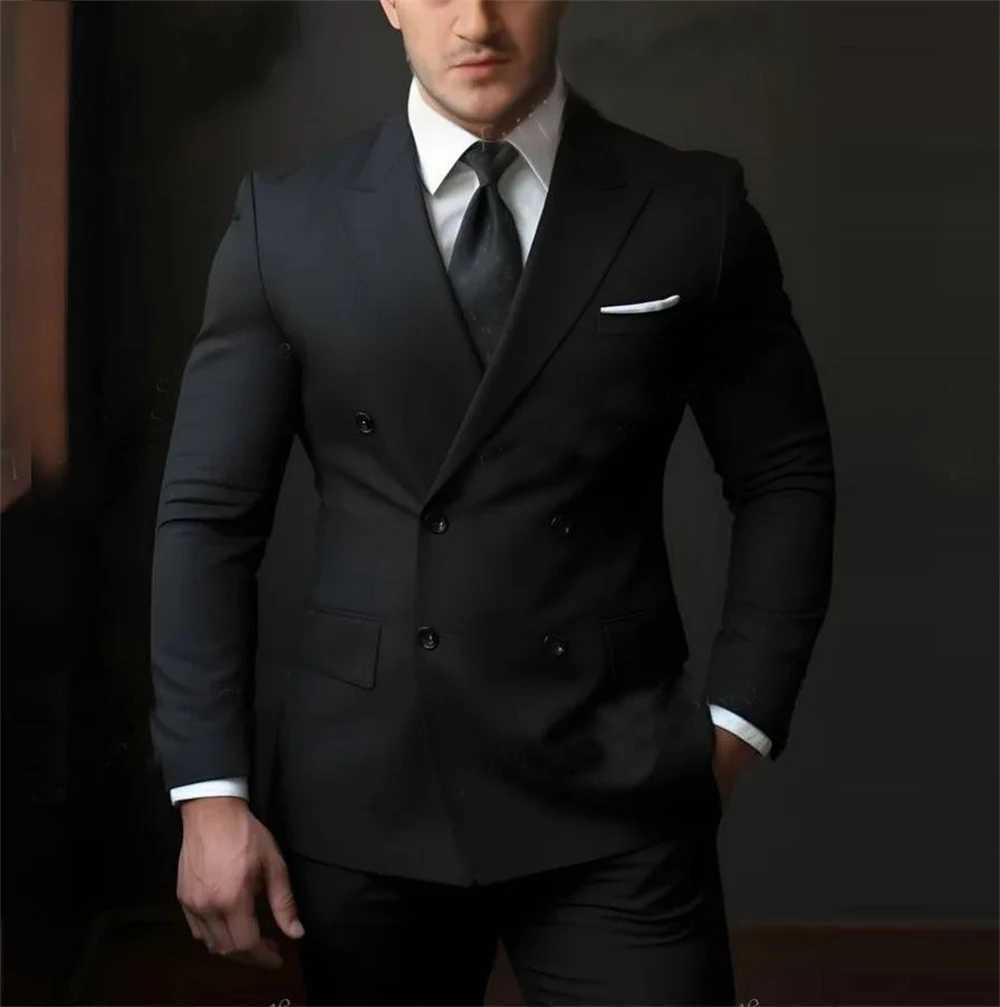 7 Colors Fashion Blazer Suit for Men 2 Pieces Outfit Set High Quality Pants Mens Clothing Wedding Tuxedo Jackets X250704
