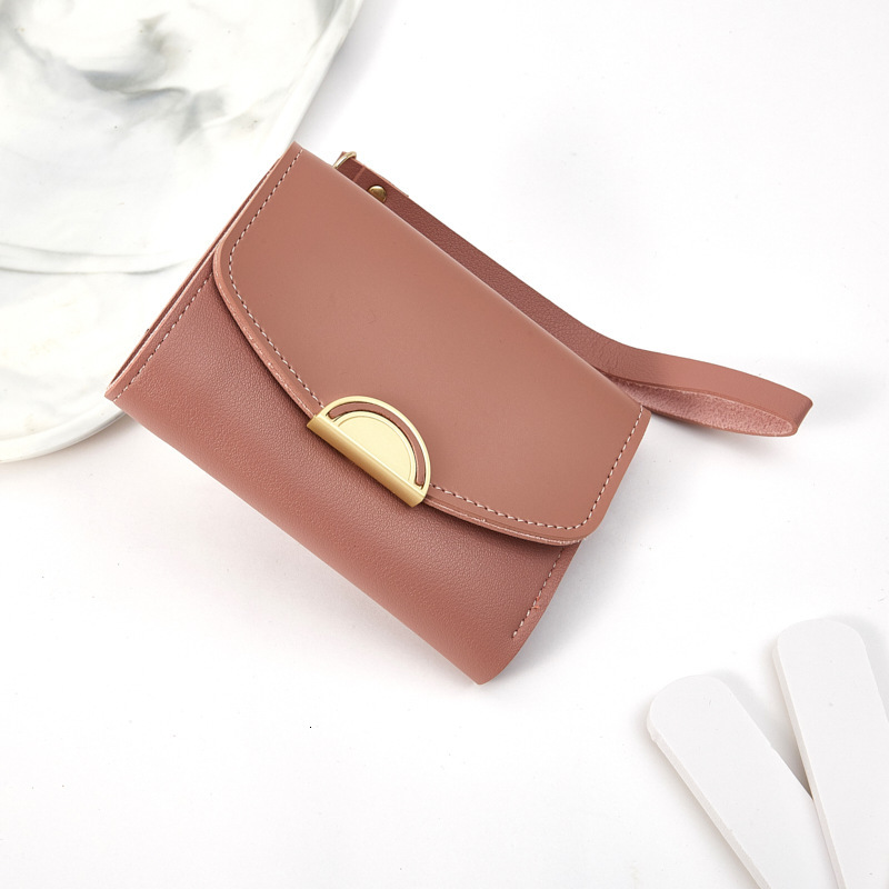 Free Shipping Designer Bag New Women's Wallet Short Korean Style Zipper Coin Card Holder High-end Access Card Holder ID Bag Customizable