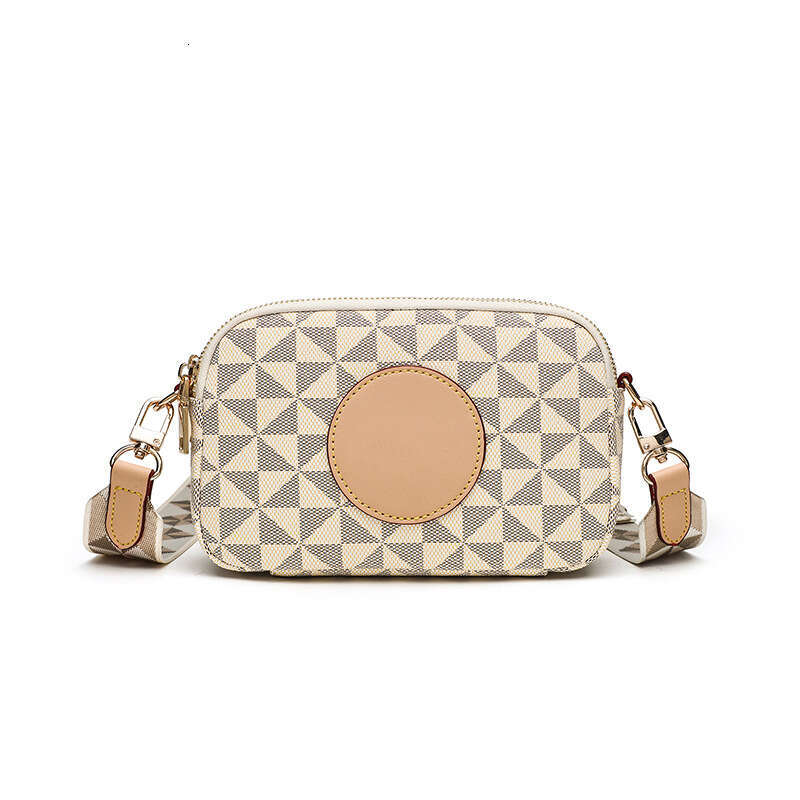 New bags Camera Spring Summer Printed Small Square Casual Versatile Wide Strap Crossbody Bag Fashion Single Shoulder