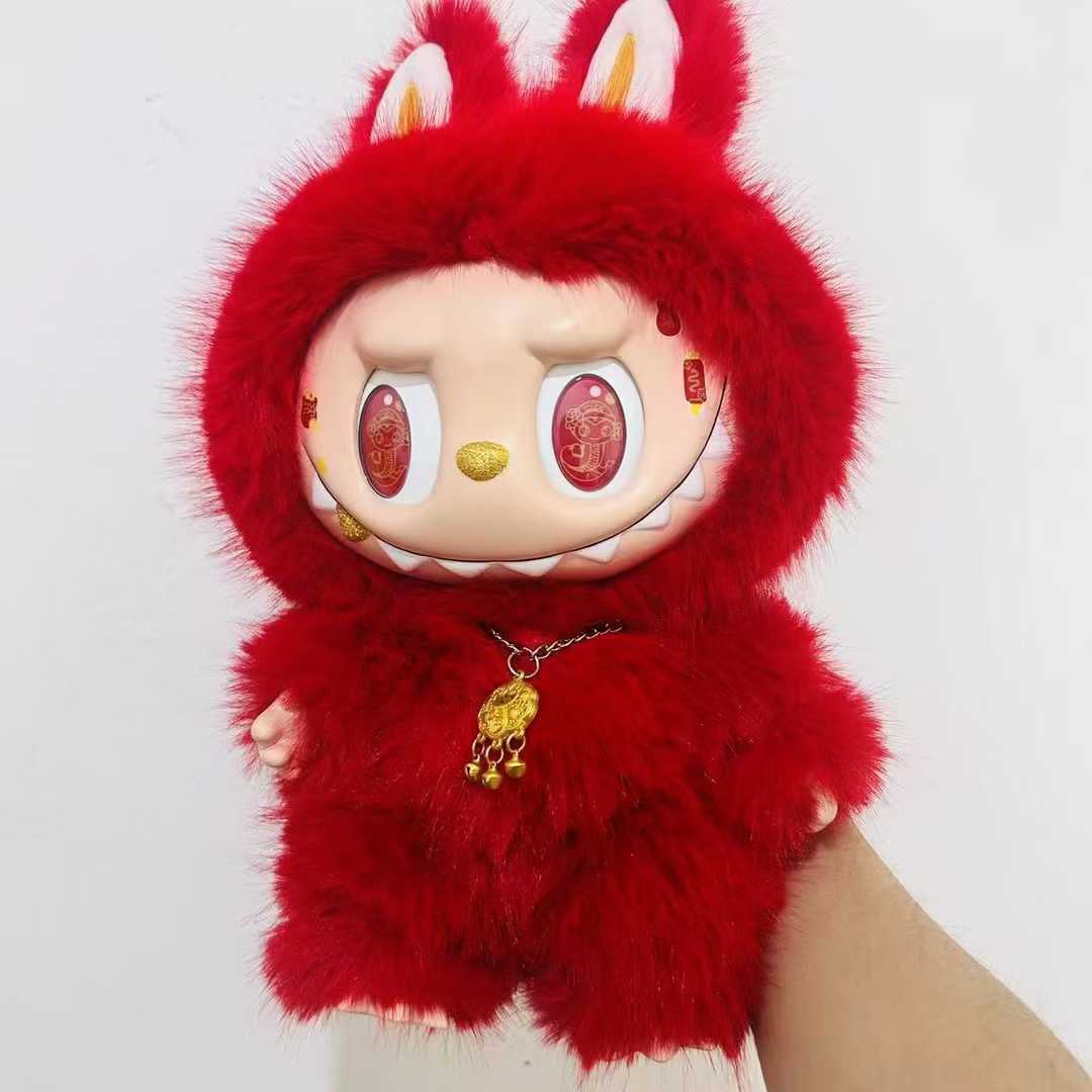 Archangel Labubu Big Leader Blind Box Handmade Doll Generation Vinyl Plush Pendant Sweetheart L250704{category}