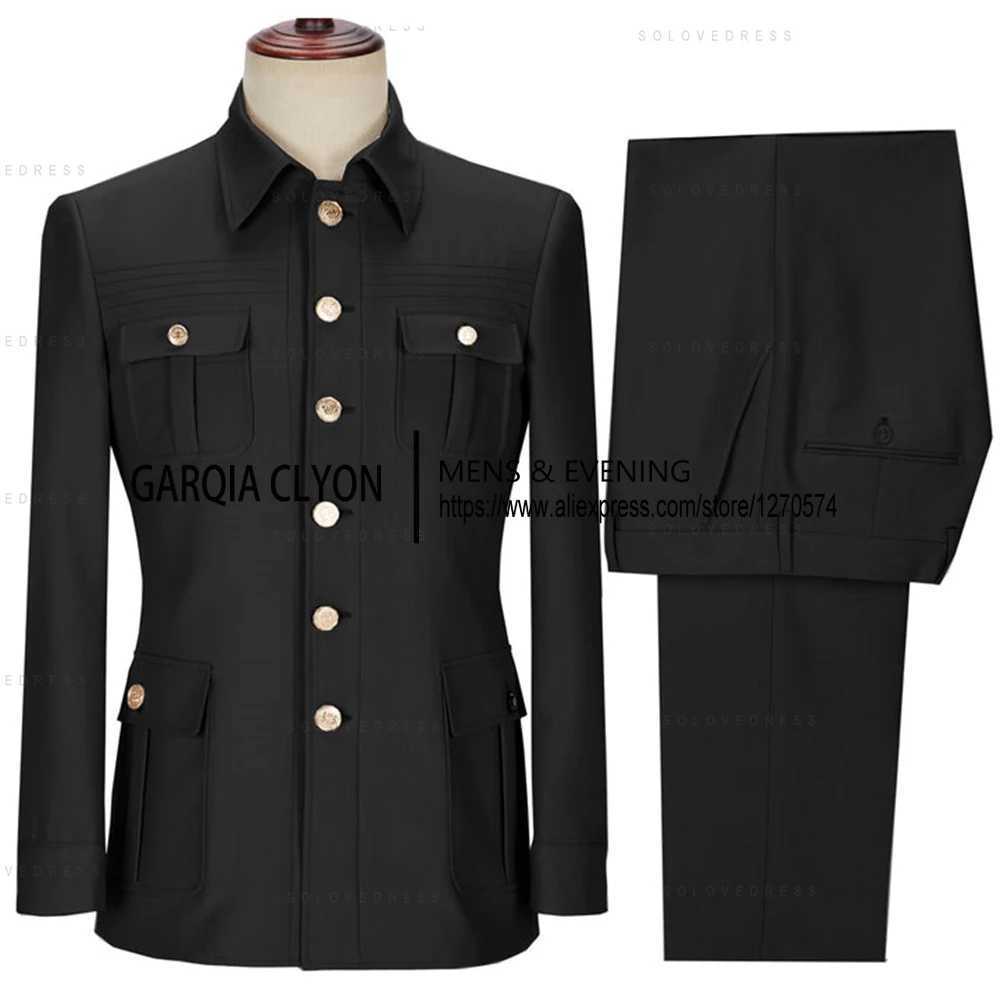 2 Pieces Mens Slim Fit With 4 Real Pocket Single Breasted Suit Formal Suits Groomsmen Wedding Tailored Fit (Blazer+Pants) X250704