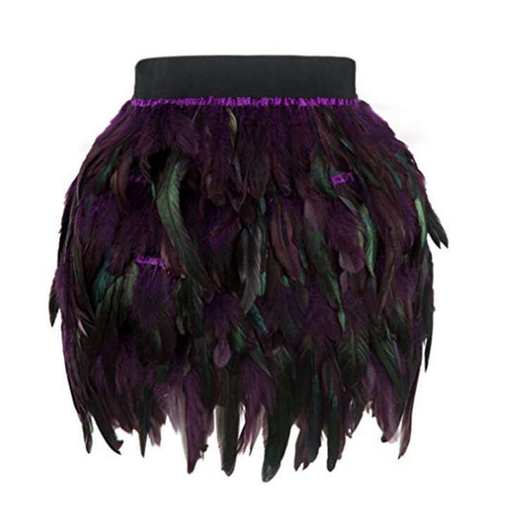 DS Performance Costume Jazz Dance European American Pea Feather Stage Outfit Irregular Half Skirt 2025 New Style Elegant and Unique Clothing