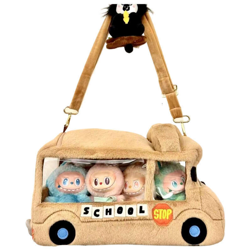Designer bags Winter La bu bu bag Plush School Bus Commuter handbag Socialite Single Shoulder Crossbody Large Capacity Tote Bag