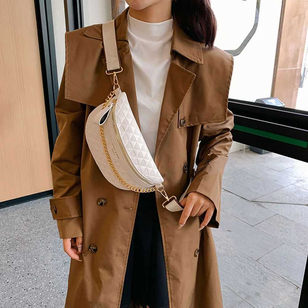 Wens Ch Bag 2023 Banana Crossbody Bag Fi Design Bum Bag Chain Shoulder Sling Bag Trend Fem Waist Fanny Pack Bags Y250703