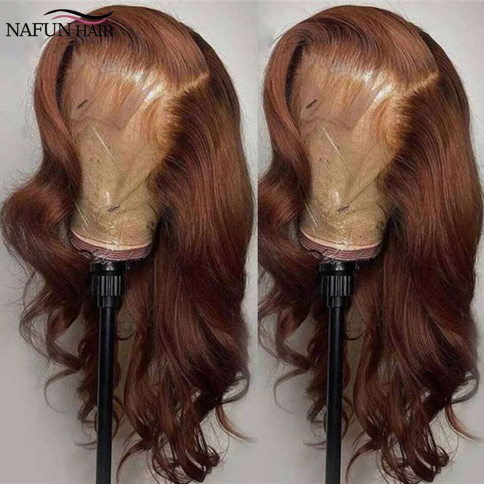Bleached Chocolate Wigs 13x4 Human Hair For Women Brazilian 13x6 Brown Colored Lace Front Wig Preplucked