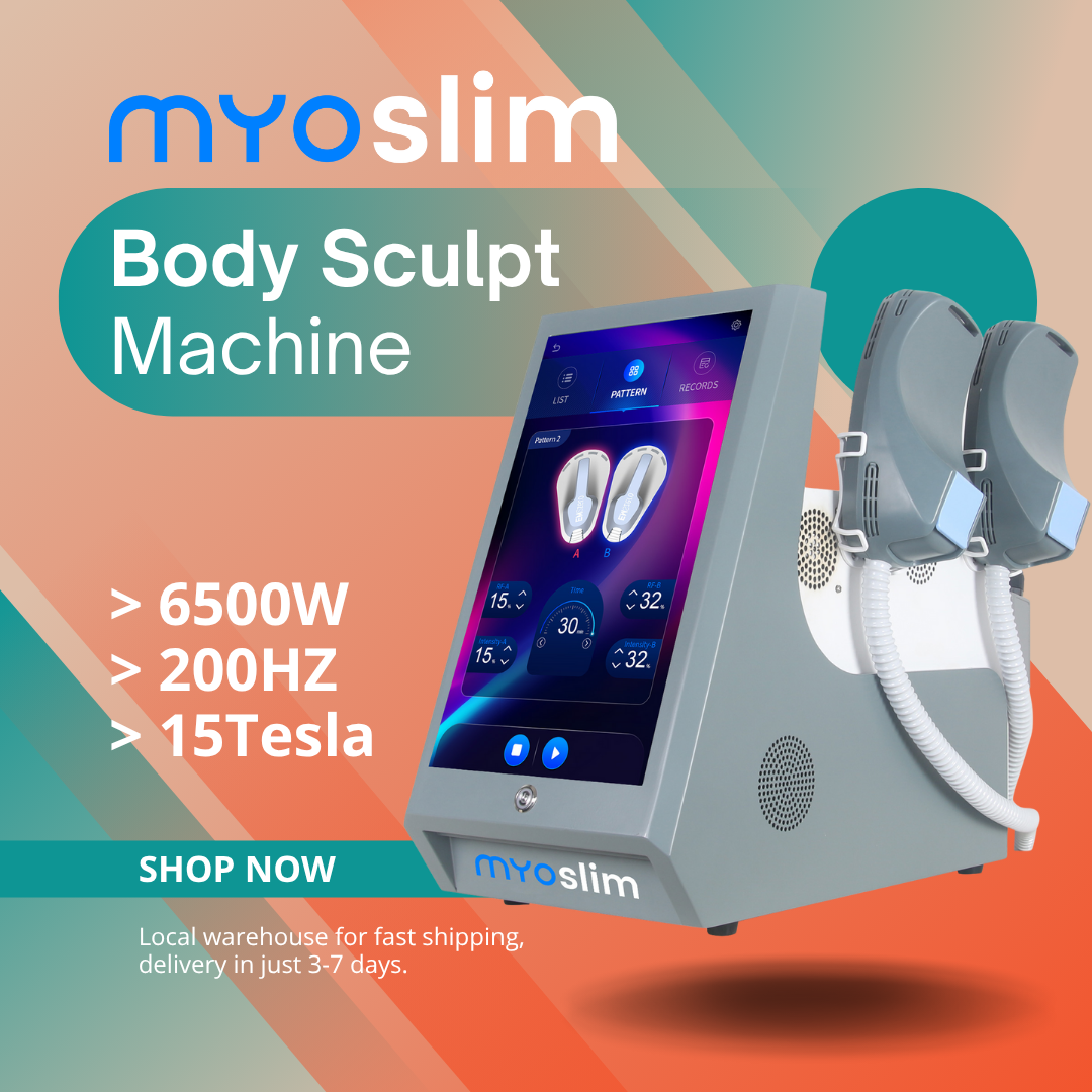 Myosilm EMS Neo 15 Tesla RF Machine Professional Muscles Stimulator Portable Body Sculpt PRO Machine Slimming Shaping