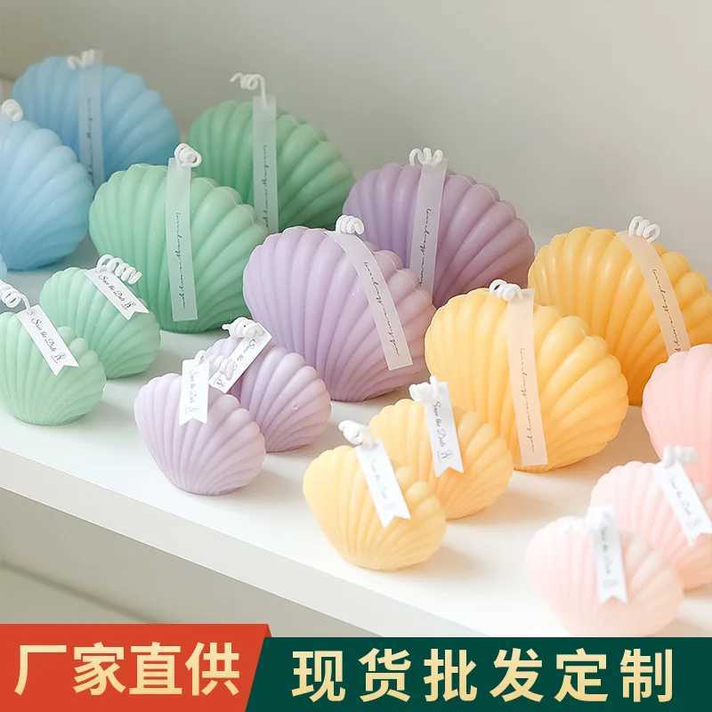 Small Shell Aromatherapy Candles DIY Handmade Wedding Aromatherapy Gifts Photography Props Birthday Candles W250704