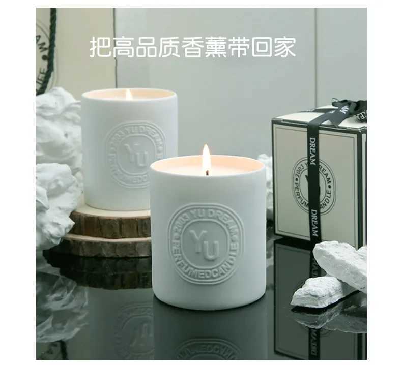 350g Gypsum Statue Incense Candle Gift Box Essential Oil Incense Gift Box Floral Candle Home Incense Decoration Burn 35 Hours W250704