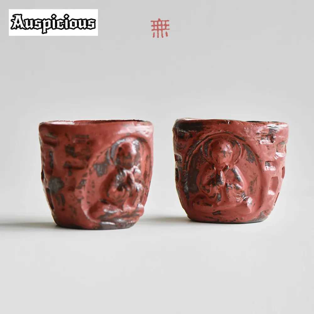 Handmade Buddha Rough Pottery Thread Incense Burners Creative Grottoes Aromatherapy Furnace Zen Incense Burner Holder Ornaments W250704
