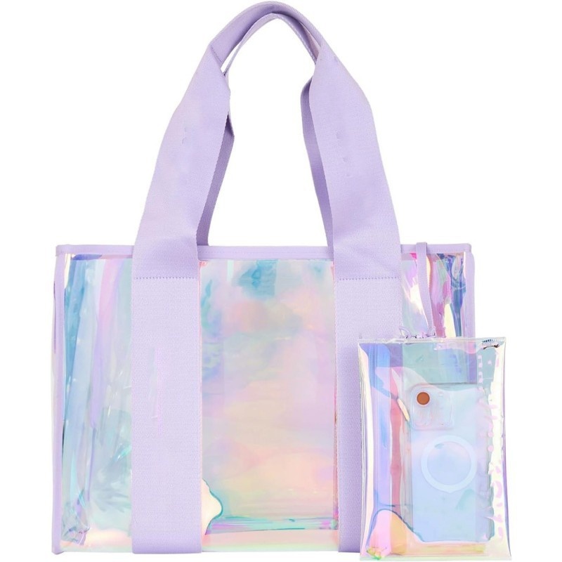 Colorful PVC women's handbag laser beach bag large capacity crossbody bag tote bag waterproof jelly bag