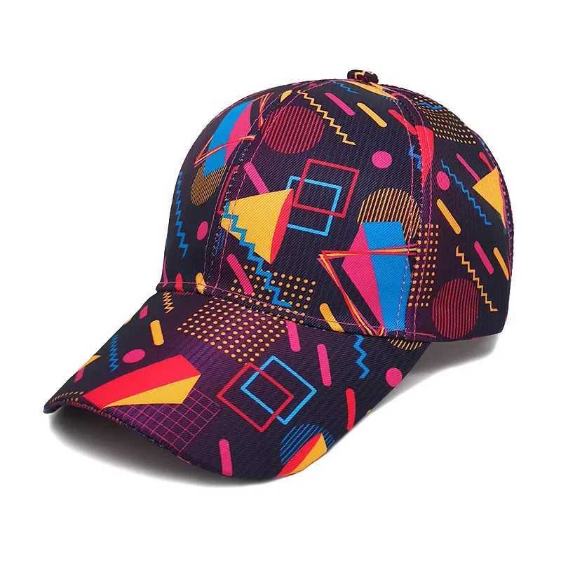 Spring Polter Graffiti Print Casquette Baseball Cap Adjustable Outdoor Snapback Hats for Men and Wen 244 X250704
