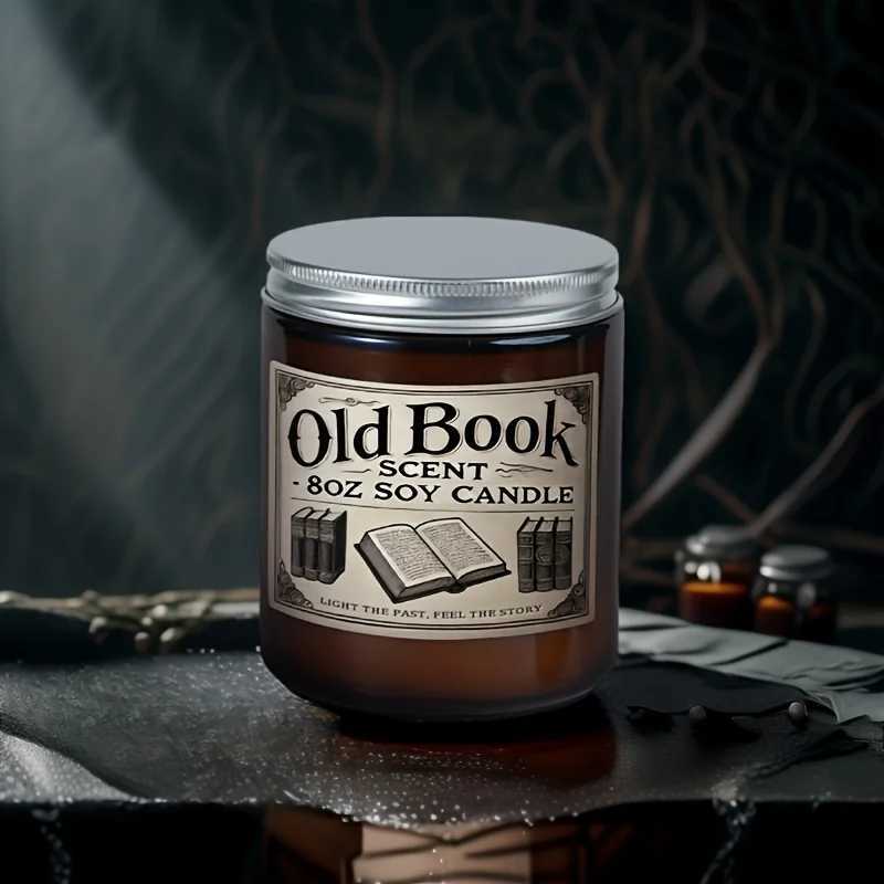 Old Book Flavored Soy Candles - Aromatherapy Candle Soy Gifts Home Scented Candles Valentines Day Gifts W250704