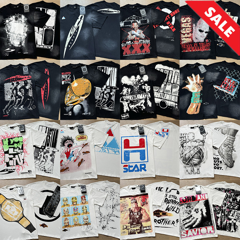 summer designer t shirt men tshirt graphic tee for men womens hippie Y2K vintage streetwear washed classic mens hip hop clothing ycl