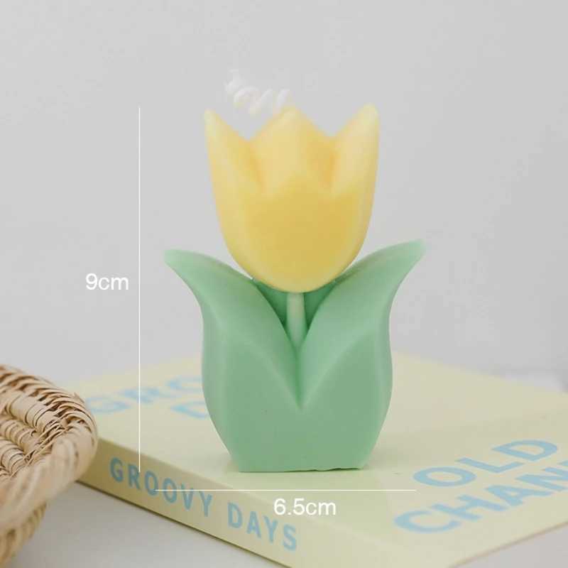 Tulip-Flower Shaped Scented for Home Bedroom Wedding Party Decoration W250704