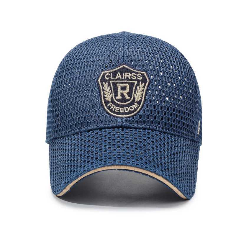 Mens Baseball Cap Breathable Mesh Woven Craft Polter Label Decorated Solid Color Sporty Spring and Summer X250704