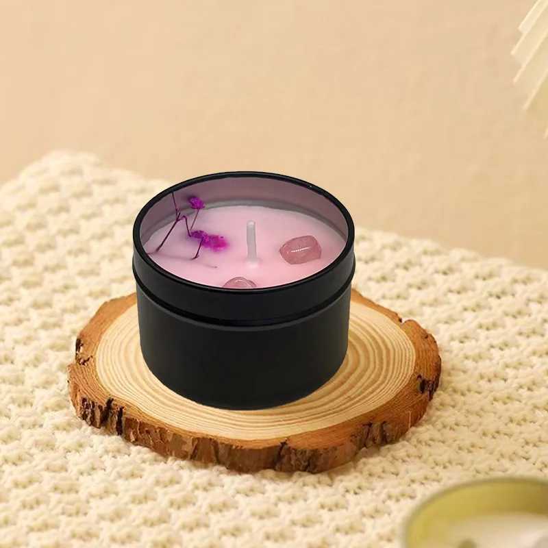 Natural Dried Flowers Aromatherapy Candles Sleep Aid Indoor Tabletop Long-Lasting Fragrance Ambient Fragrance Decorative Items W250704