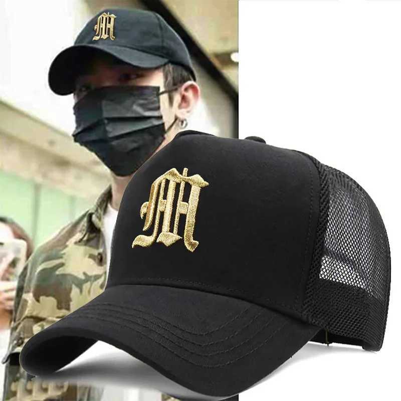 New Mens Large Size 65cm High Top Baseball Cap Tide Big Summer Thin Mesh Breathable Trucker Cap Embroidery Sun Hat Wen X250704