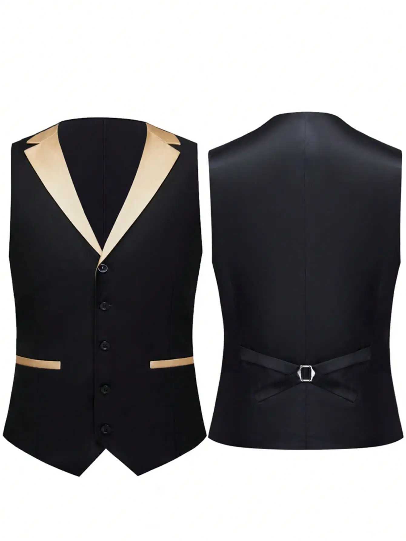 3-Piece Mens Tuxedo Suit Slim Suit Set Blazer Vest and Pants for Prom Wedding X250704