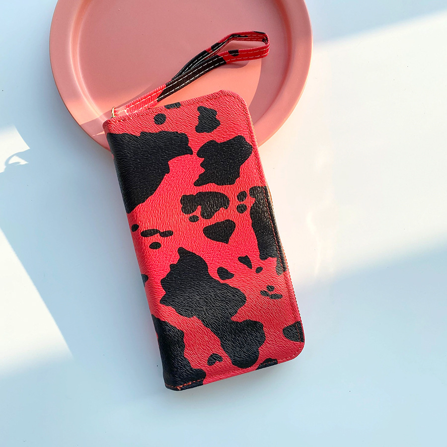 Free Shipping Designer Bag New Printed Women's Wallet High-end Cowhide Large Capacity Coin Purse Multifunctional Zipper Clutch