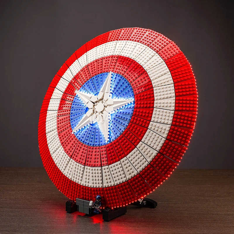 DISNEY 76262 Lazishi LED Light Set is suitable for Captain Americas Shield building blocks (only including lighting accessories) W20250704