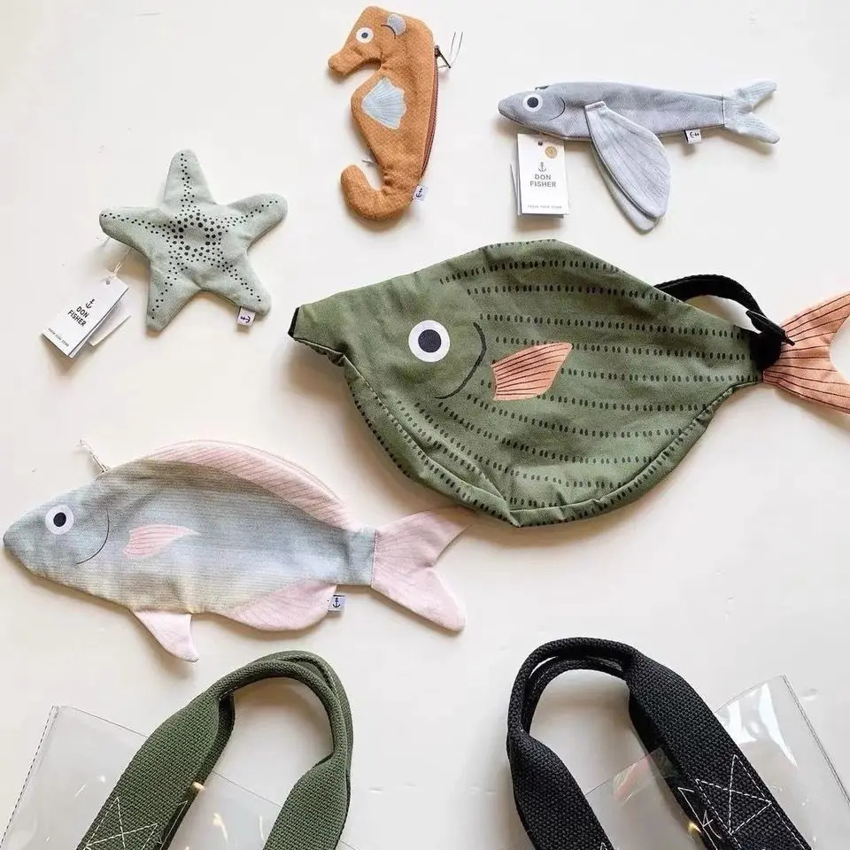 Adorable Tropical Fish Waist Pack for Kids Green Water-Resistant Coin Purse Crossbody Bag for Boys Girls 250702