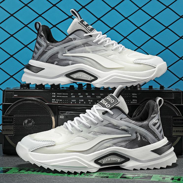 designer Versatile fashionable thick soled dad running sports trendy and breathable men casual shoes