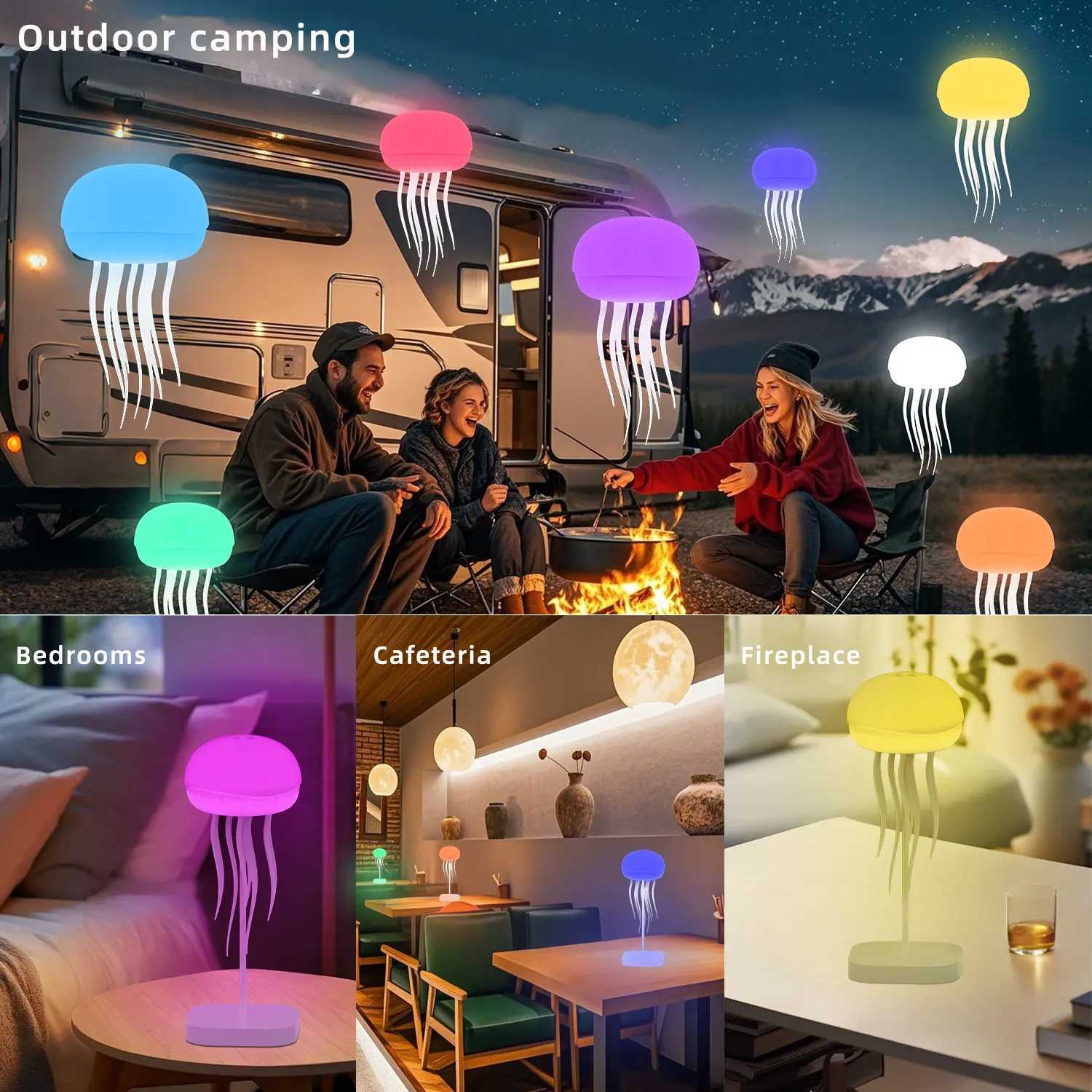 4 Modes 7 Colors Gradient Table Atmosphere Night Light with Dancing Legs for BedroomXJ250703