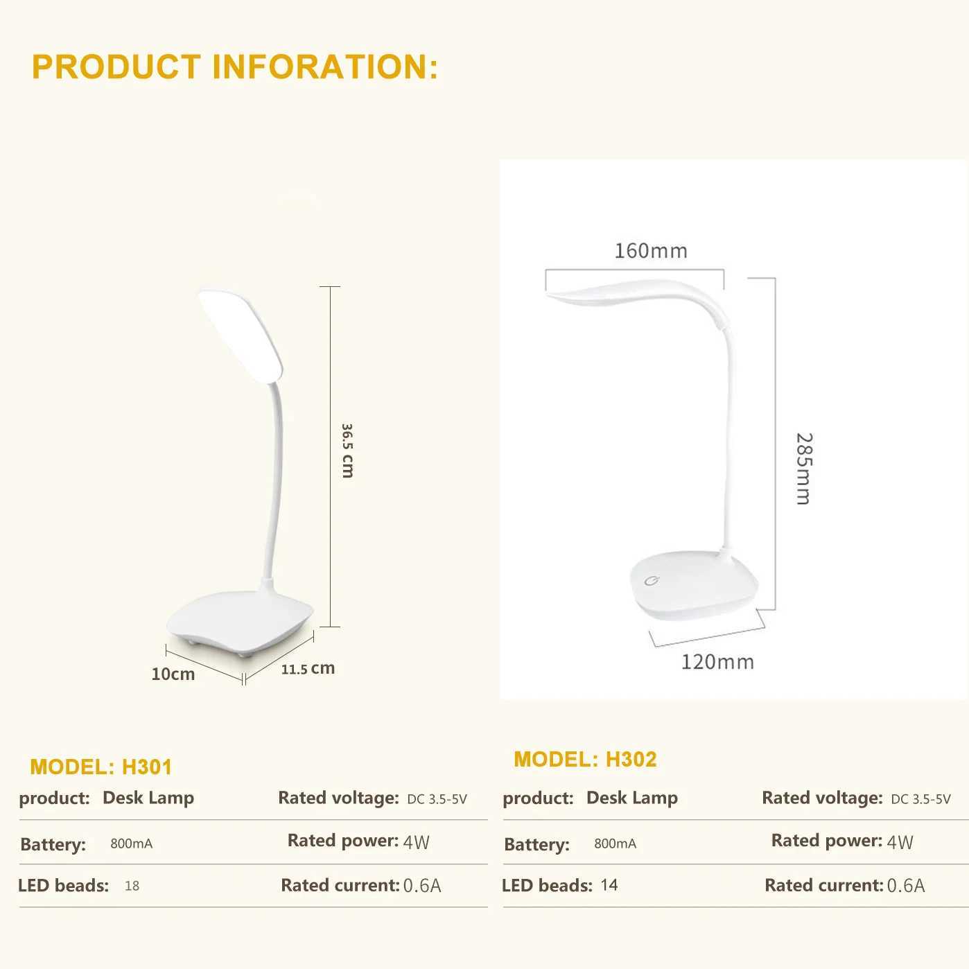 LED Desk Lamp Table Lamp Folding Eye Protection Reading Light Dimmable Touch Switch Type-C Rechargeable Battery XJ250703
