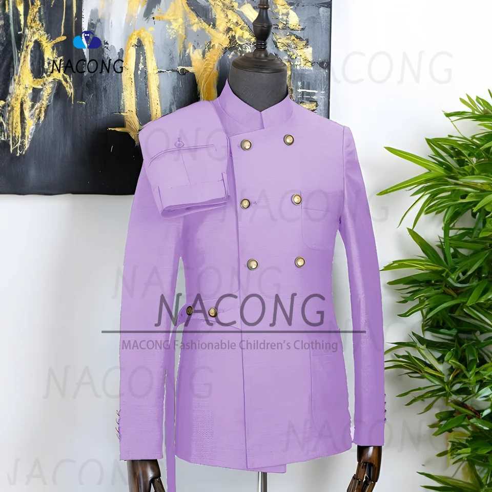 Mens Double Breasted Two Piece Suit Formal Jacket Pants Party Wedding Mens Suit Jacket X250704