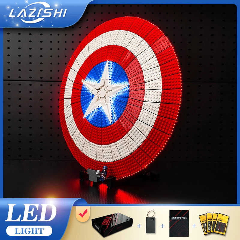 DISNEY 76262 Lazishi LED Light Set is suitable for Captain Americas Shield building blocks (only including lighting accessories) W20250704