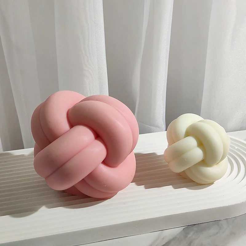 3D Cute Knot Silicone Candle Mold Making Wool Ball Candle Mold Soap Gypsum Resin Products Home Luxury Decoration Handmade Gifts W250704