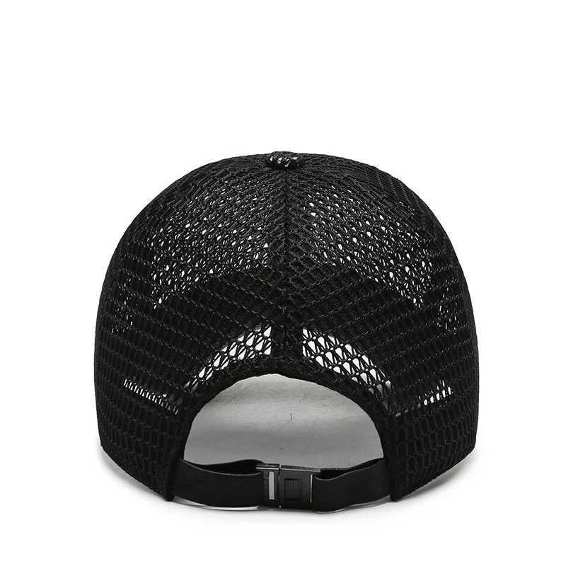 Summer Unisex Men fishing Baseball Caps Wen Breathable Mesh Snapback Hats Black Casual sport Hats Cap X250704