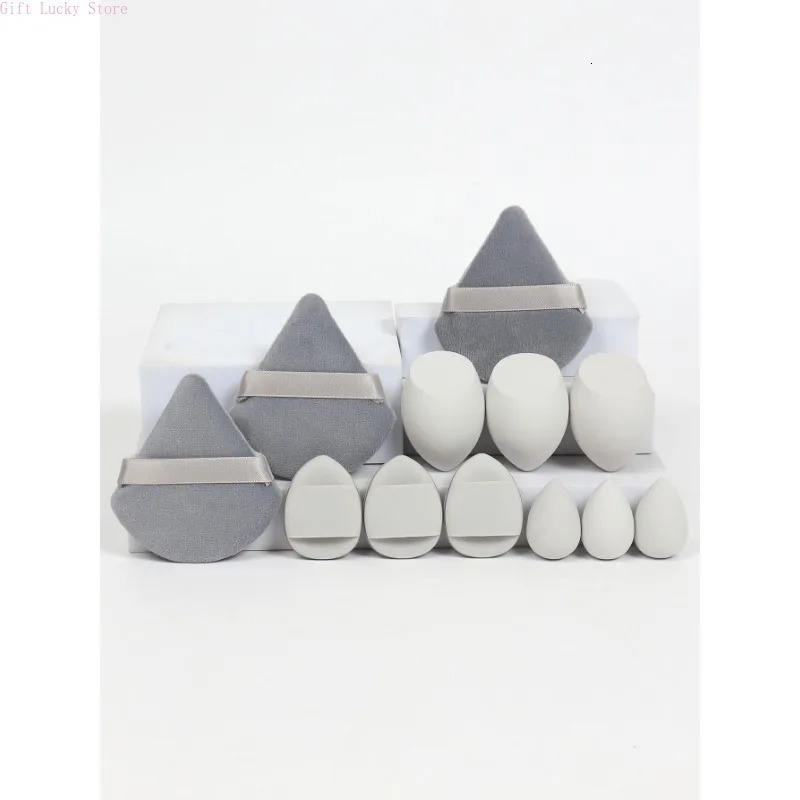 12-Piece All-Purpose Makeup Sponge Set Made of Loose Powder Puffs Mini Air Cushion Puffs Beauty Eggs and 3 Mini Beauty 250625