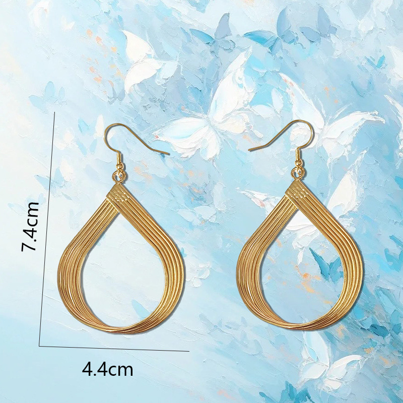 Fashion New Creative Round Trendy Street Style Geometric Shape Earrings For Women