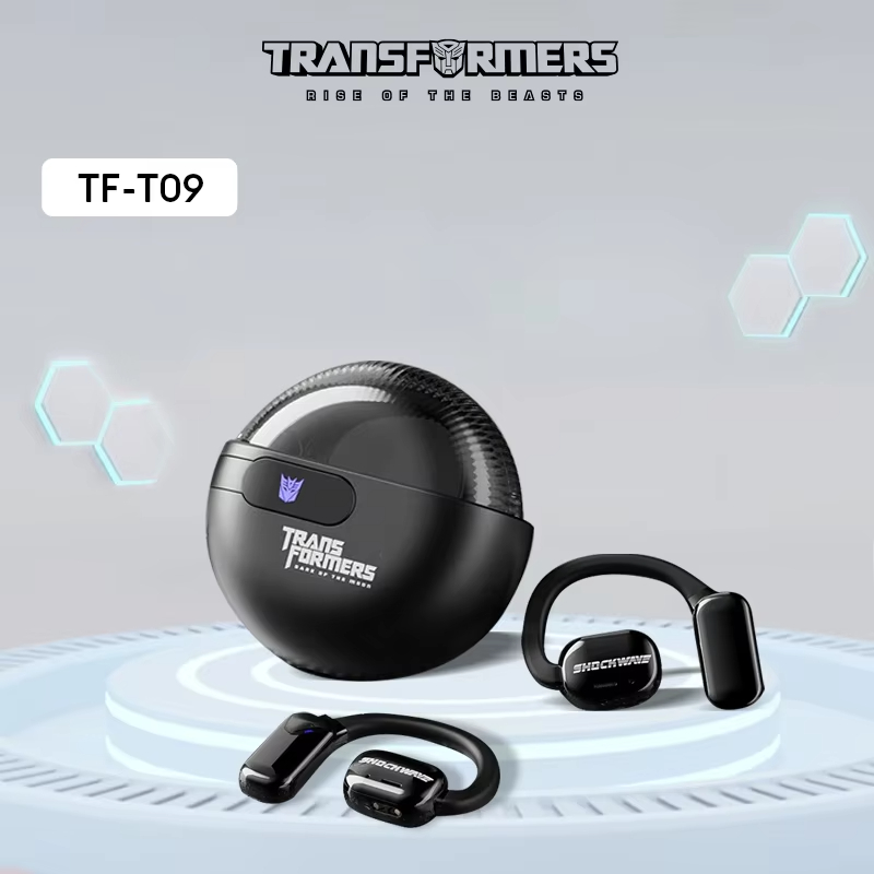 TRANSFORMERS Wireless Bluetooth Headphones Hi-Fi Stereo Noise Reduction OWS Earbuds Long Endurance Gaming Sports Earphone TF-T09