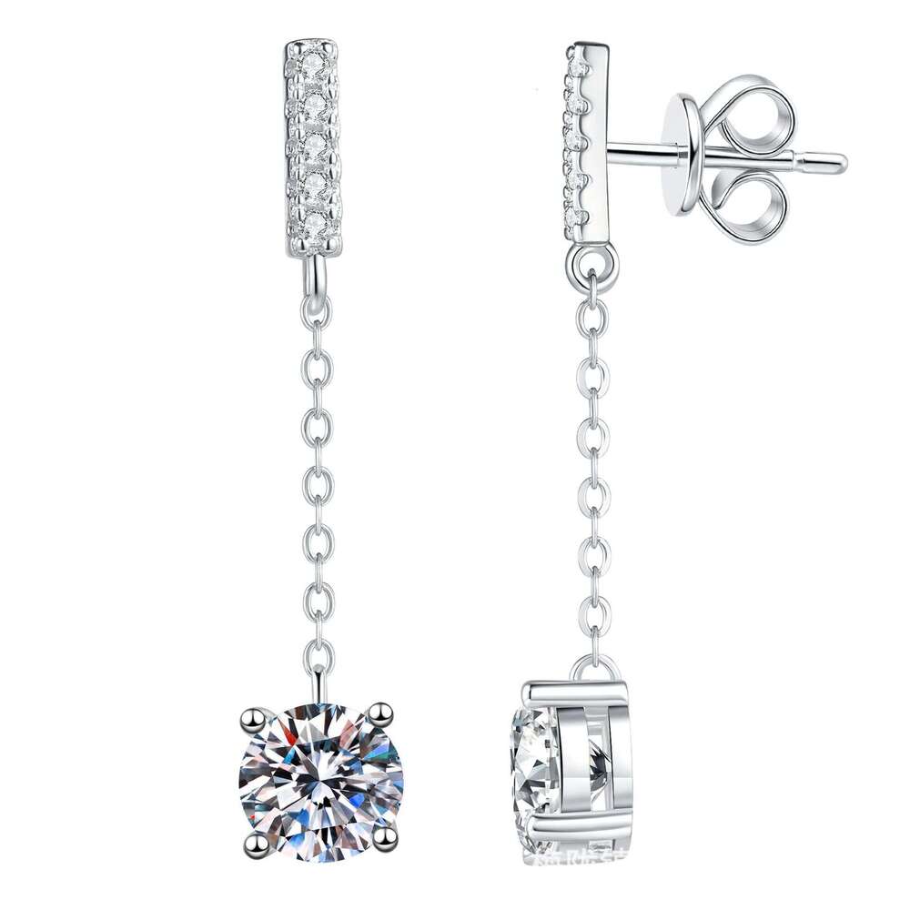 S925terling S925ier ClaS925S925ic Four-Prong TaS925S925el EarringS925 JapaneS925e and Korean S925imple Ear Line 1 caratS925 MoiS925S925anite 295
