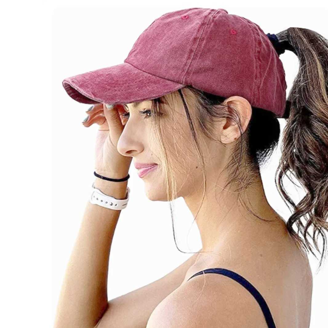 High Ponytail Baseball Cap for Wen Spring Summer Sun Hat Running Snapback Hat Messy High Bun Wens Caps Fem X250704
