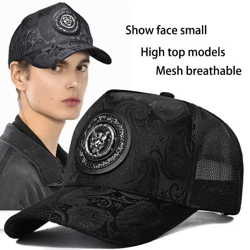 InlnDtor summer thin style leopard baseball cap fashion tide brand duck cap mens wide brim casual outdoor fishing hat X250704