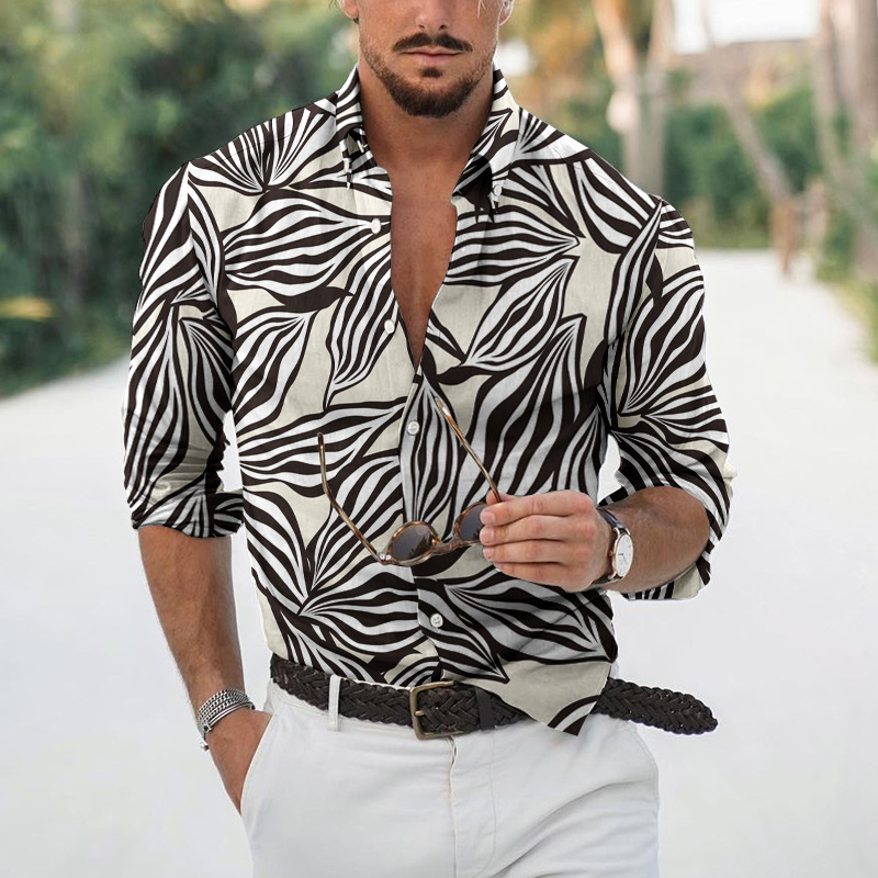 Casual Shirts Luxury slim fit Designer party shirt Long sleeve Fashion Business clothing formal mens dress blouse good quality shirts for men 3xl plus