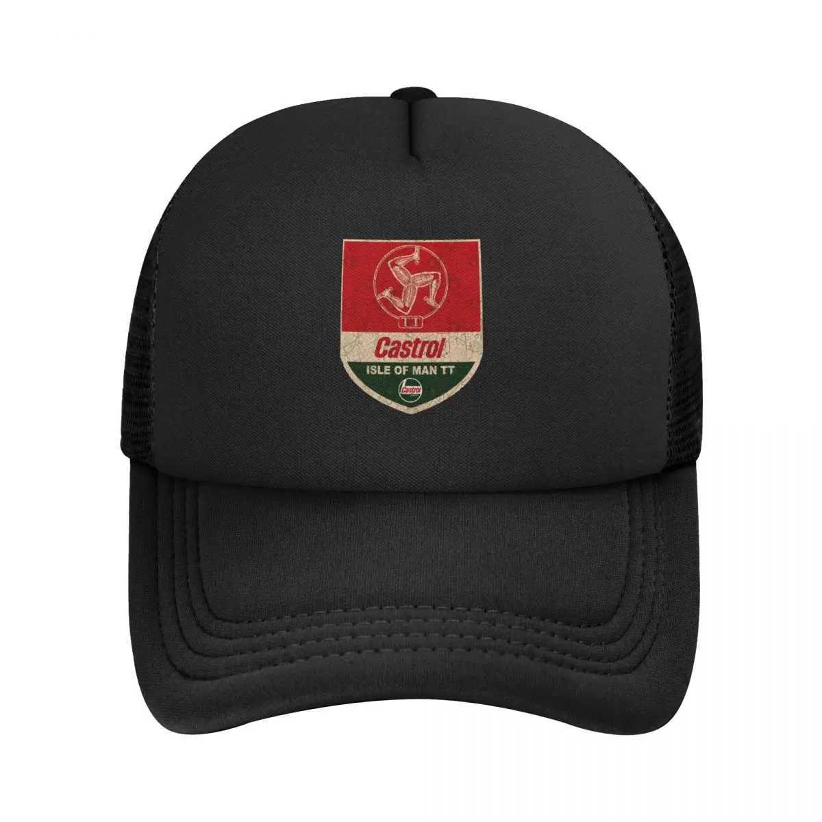 Isle Of Man Tt Motorcycle Race Trucker Cap Men Wen Retro Hats Trucker Hat Sun Hats Adjustable Mesh Baseball Cap Summer X250704